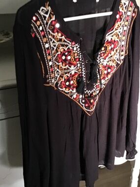 Lovely Little Boho Top 100%Rayon